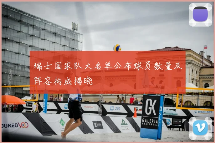 瑞士国家队大名单公布球员数量及阵容构成揭晓