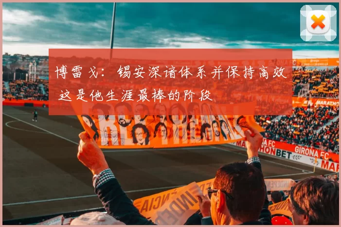 博雷戈：锡安深谙体系并保持高效 这是他生涯最棒的阶段